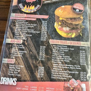 Pit Stop BBQ & Burgers - Menu - Barbeque Near Me - Hugo, Oklahoma Pit Stop BBQ & Burgers - Menu - Barbeque Near Me - Hugo, Oklahoma