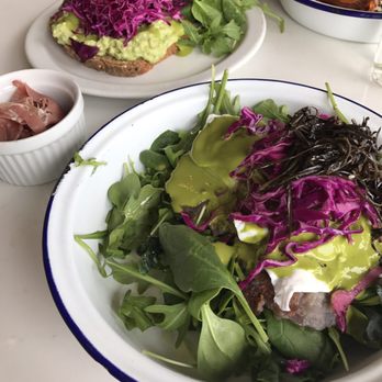 Amara Kitchen - Purple eggs, side of prosciutto, and an avo toast. - Coffee & Tea Near Me - Los Angeles, California Amara Kitchen - Purple eggs, side of prosciutto, and an avo toast. - Coffee & Tea Near Me - Los Angeles, California