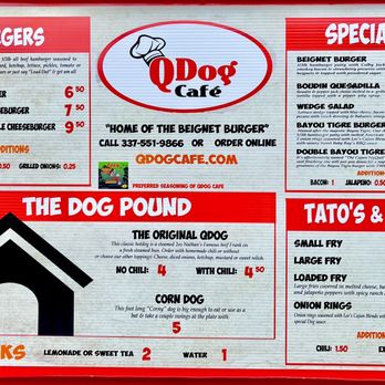 QDog Cafe - Our menu - Food Trucks Near Me - New Iberia, Louisiana QDog Cafe - Our menu - Food Trucks Near Me - New Iberia, Louisiana