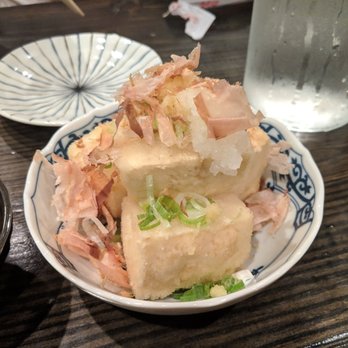 Ishin Udon - Agadashi tofu. Lightly fried tofu. It comes with the sauce on the side. - Japanese Near Me - Houston, Texas