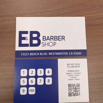 E & B Barbershop - When u get your haircut , once u fill up ur card u get a free haircut ... - Barbers Near Me - Westminster, California