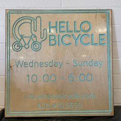 Hello Bicycle & Cafe - Hello Bicycle Sign
