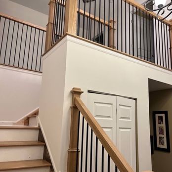 Jakubek - New hardwood stairs, railing, and banister - General Contractors Near Me - Norridge, Illinois Jakubek - New hardwood stairs, railing, and banister - General Contractors Near Me - Norridge, Illinois