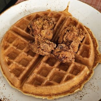 The Rooftop by STK - Chicken and waffles $23 - Lounges Near Me - San Diego, California