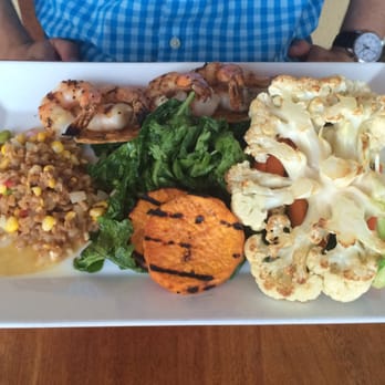 Tommy Bahama - Roasted vegetables with shrimp - Seafood Near Me - Kihei, Hawaii Tommy Bahama - Roasted vegetables with shrimp - Seafood Near Me - Kihei, Hawaii