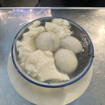 Dessert Republic - Black Sesame Paste and Sweet Tofu with sesame rice ball - Chinese Near Me - San Mateo, California