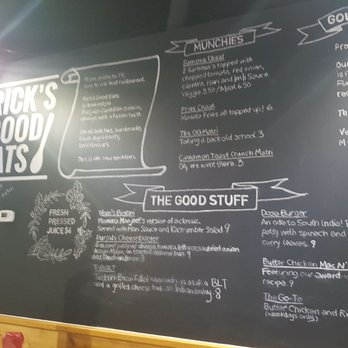 Rick's Good Eats - Chalkboard menu - Indian Near Me - Mississauga, Ontario Rick's Good Eats - Chalkboard menu - Indian Near Me - Mississauga, Ontario