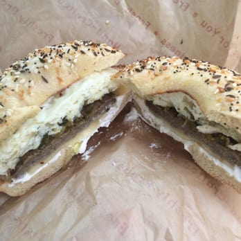 Einstein Bros. Bagels - Southwest Egg White sandwich- nicely seasoned, perfect portion, love the thinner bagels too! - Bagels Near Me - Long Beach, California Einstein Bros. Bagels - Southwest Egg White sandwich- nicely seasoned, perfect portion, love the thinner bagels too! - Bagels Near Me - Long Beach, California