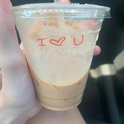 A cup size white mocha