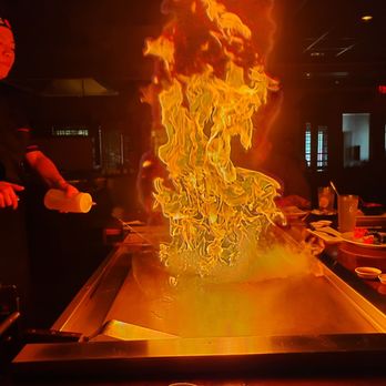 Kyoto - Chef making a fire for us - Japanese Near Me - Amherst, New York Kyoto - Chef making a fire for us - Japanese Near Me - Amherst, New York
