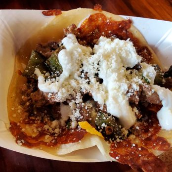 City Tacos - Mexicali ($4.00): the one with no veggies, so borrow from other tacos and/or douse in complimentary tomatillo salsa - Tacos Near Me - Encinitas, California City Tacos - Mexicali ($4.00): the one with no veggies, so borrow from other tacos and/or douse in complimentary tomatillo salsa - Tacos Near Me - Encinitas, California