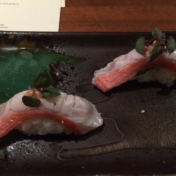 O Ya - 3. KINME DAI, ume, japanese plum vinaigrette, shiso - Japanese Near Me - Boston, Massachusetts O Ya - 3. KINME DAI, ume, japanese plum vinaigrette, shiso - Japanese Near Me - Boston, Massachusetts