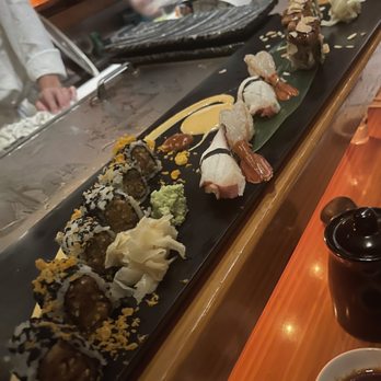 BondST - Scallop, Spicy Tuna Roll, Pressed Eel Roll - Japanese Near Me - New York, New York BondST - Scallop, Spicy Tuna Roll, Pressed Eel Roll - Japanese Near Me - New York, New York