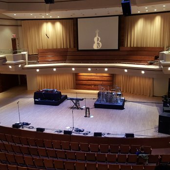 Wentz Concert Hall - Stage view from the balcony. I was standing when I took the photo. - Music Venues Near Me - Naperville, Illinois