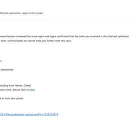 After 4 months of back and forth, their final response. After 4 months of back and forth, their final response.