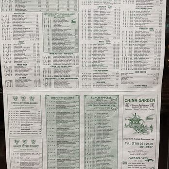China Garden - Full menu - Chinese Near Me - Sunnyside, New York China Garden - Full menu - Chinese Near Me - Sunnyside, New York