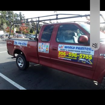 World Painters & Handy Services - Business company truck - Painters Near Me World Painters & Handy Services - Business company truck - Painters Near Me