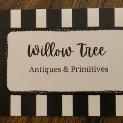 Willow Tree Antiques & Primitives - The front of the owner's business card.