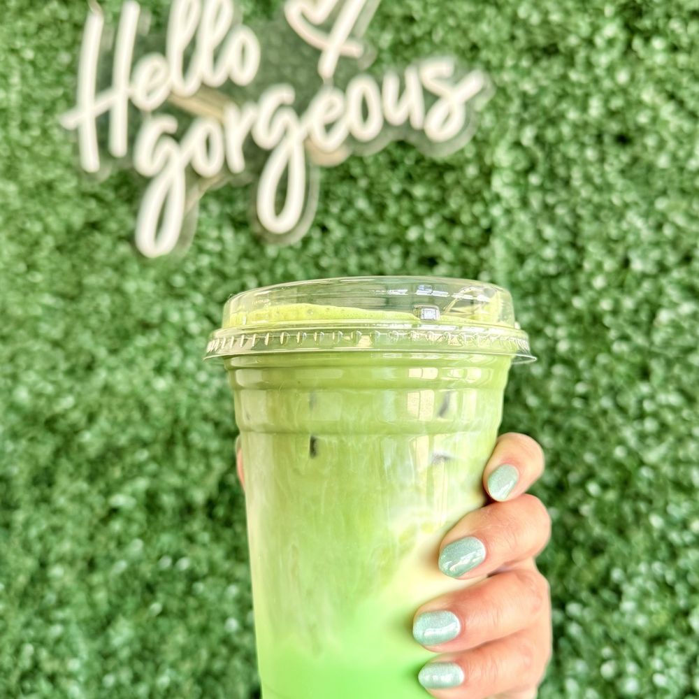 Pandan Matcha Latte (Soy Milk)