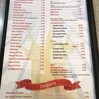 Sky Kitchen - Menu - Breakfast & Brunch Near Me - San Carlos, California
