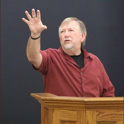 Faith Builders Family Church - Pastor Dan preaching a message on the Kingdom of Heaven.