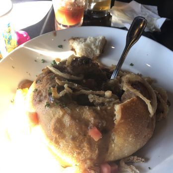 Pier 500 - Beef stew breadbowl - American Near Me - Hudson, Wisconsin Pier 500 - Beef stew breadbowl - American Near Me - Hudson, Wisconsin