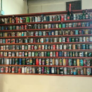 Harpoon Brewery - Wall of beer cans - Breweries Near Me - Boston, Massachusetts