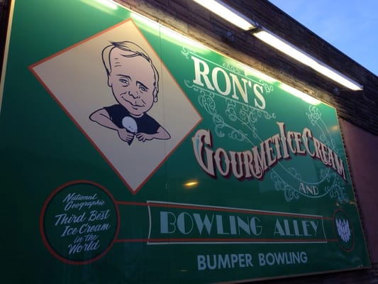 Ron's Gourmet Ice Cream and Twentieth Century Bowling Alley by null