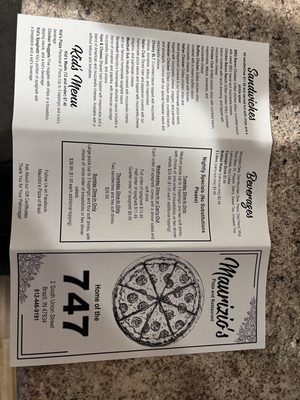 Menu photo 2 Maurizio's Pizza & Restaurant Brazil, IN Menu photo 2 Maurizio's Pizza & Restaurant Brazil, IN