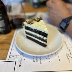 Gates Ausable Lodge - Restaurant - Chocolate Pistachio layer cake