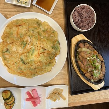 Seoul Sizzle - 1. Haemul Pajeon and 13. Dak Galbi - Korean Near Me - Middletown, New York