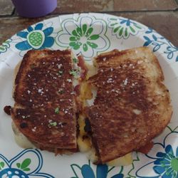 T’s Tiny Farm Food Truck - Classic grilled cheese with bacon is the bomb.