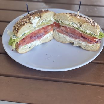 NY Deli - Nova bagel with scallion cream cheese - Delis Near Me - Fort Lauderdale, Florida