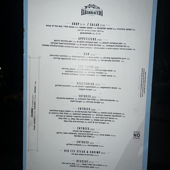 El Barracuda - Menu - Seafood Near Me - Nuevo Vallarta, NAY El Barracuda - Menu - Seafood Near Me - Nuevo Vallarta, NAY