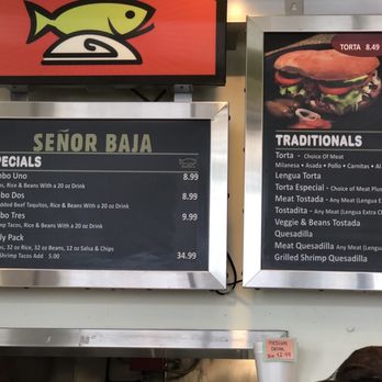 Señor Baja - Menu - Tacos Near Me - Riverside, California Señor Baja - Menu - Tacos Near Me - Riverside, California