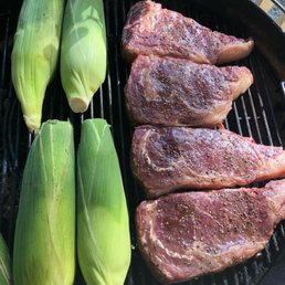 USDA prime rib eye reversed seared.