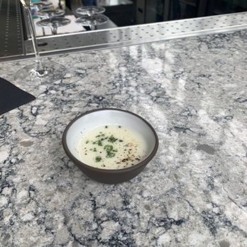 L’Ostrica - Amuse bouche, spring soup, - Tasting Classes Near Me - Charlotte, North Carolina