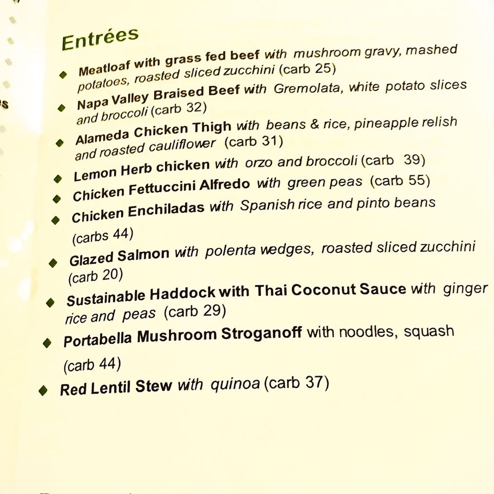 Food - Kaiser - Dinner Menu - Cafeteria Near Me - Santa Rosa, California