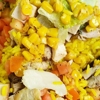 Tropical Grille - a salad with chicken, corn, tomatoes, and lettuce - Wraps Near Me - Lexington, South Carolina Tropical Grille - a salad with chicken, corn, tomatoes, and lettuce - Wraps Near Me - Lexington, South Carolina