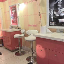 Benefit Brow Bar at Macy's- cute decor!