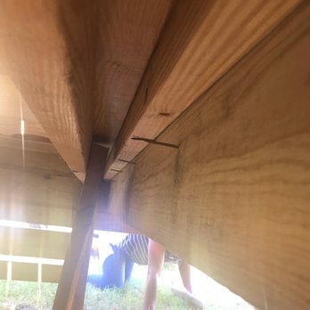 Piney Creek Home Services - Under the deck. Not under code regulations. - General Contractors Near Me Piney Creek Home Services - Under the deck. Not under code regulations. - General Contractors Near Me