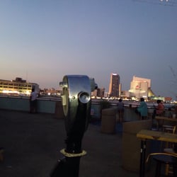 Riviera Beer Garden - View of casinos in the distance