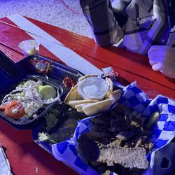 It’s All Greek To Me - Lamb and beef gyro, fries, tzatziki, greek salad