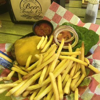 Beer Trade Co - Cheese Burger and Fries - Bars Near Me - Delray Beach, Florida Beer Trade Co - Cheese Burger and Fries - Bars Near Me - Delray Beach, Florida