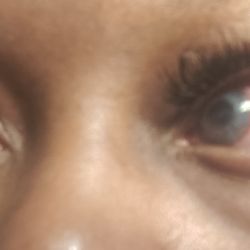 Happy Nails Day Spa II - Day 2 , my eye was still having reactions to their eyelash glue (redness, painful, burning sensation)