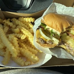 Fries and ShackBurger Fries and ShackBurger
