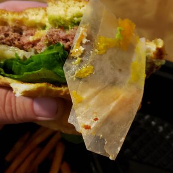 Denny's - The wrapper I pulled out of my burger when i bit in to it. - Diners Near Me - Oceanside, California Denny's - The wrapper I pulled out of my burger when i bit in to it. - Diners Near Me - Oceanside, California