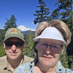 Harbor Foot & Ankle Clinic - Dwight & Jen at our favorite viewpoint of Mount Rainier more than 10 years later. 2026