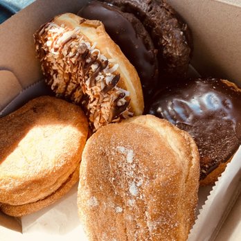 Neil's Donuts - Samoa donut was an interesting take on the Girl Scout cookie - Bakeries Near Me - Wallingford, Connecticut