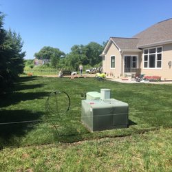 Roberts Nursery & Perennials - A picture of a lawn done with sod. Roberts Nursery installed the lawn and did the landscaping.